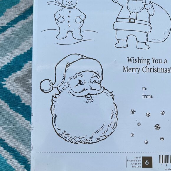 Stampin' Up! Jolly Old Saint Nick Clear Mount Cling Stamps, Set of 6 Stamps - Picture 4 of 7